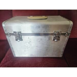 Vintage Kowa Japan Silver Metal Photography Travel Case